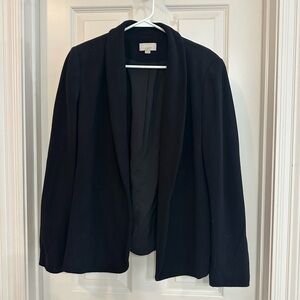 LOFT Black jersey Blazer